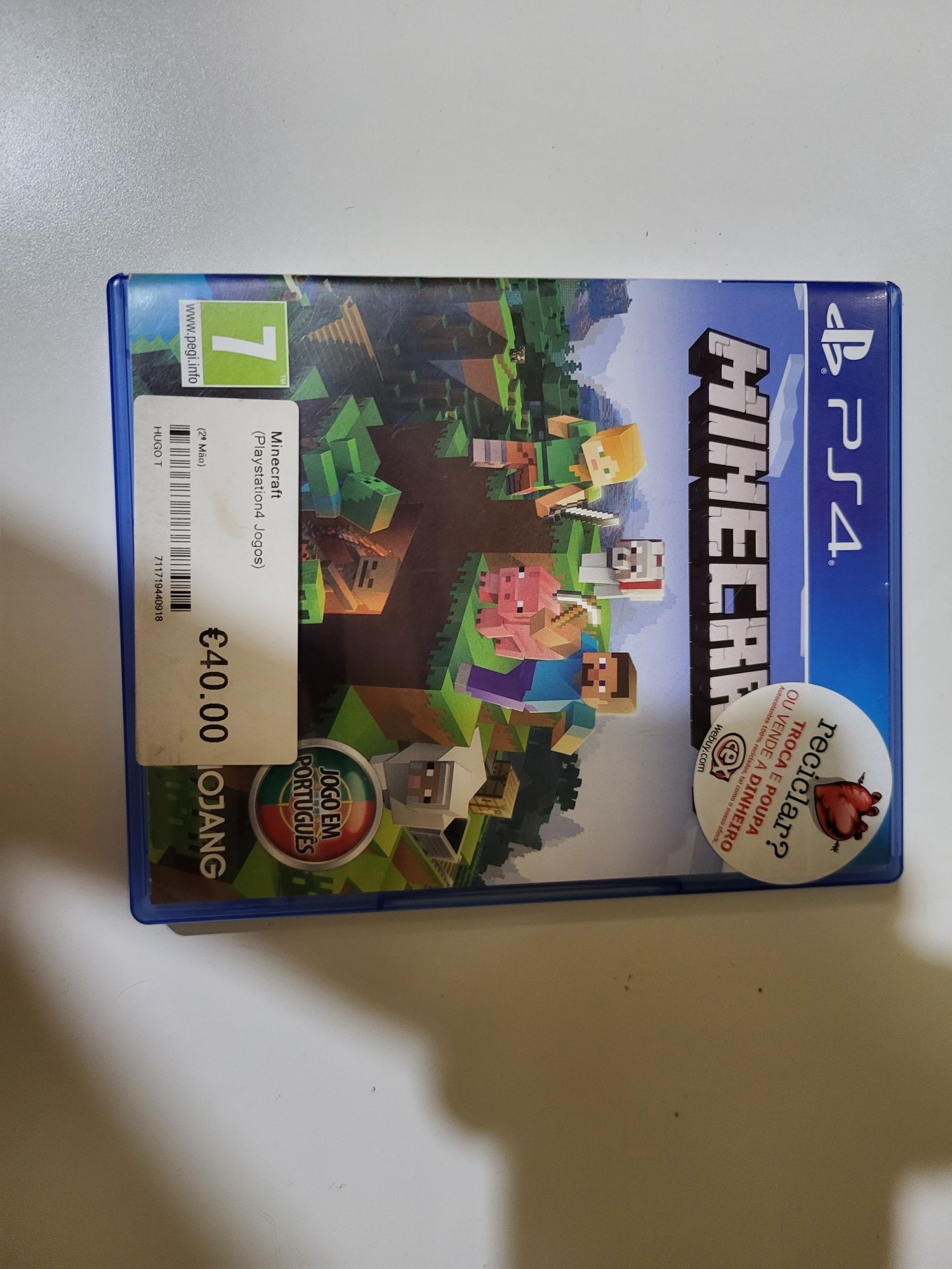 Jogo de Minecraft Ps4