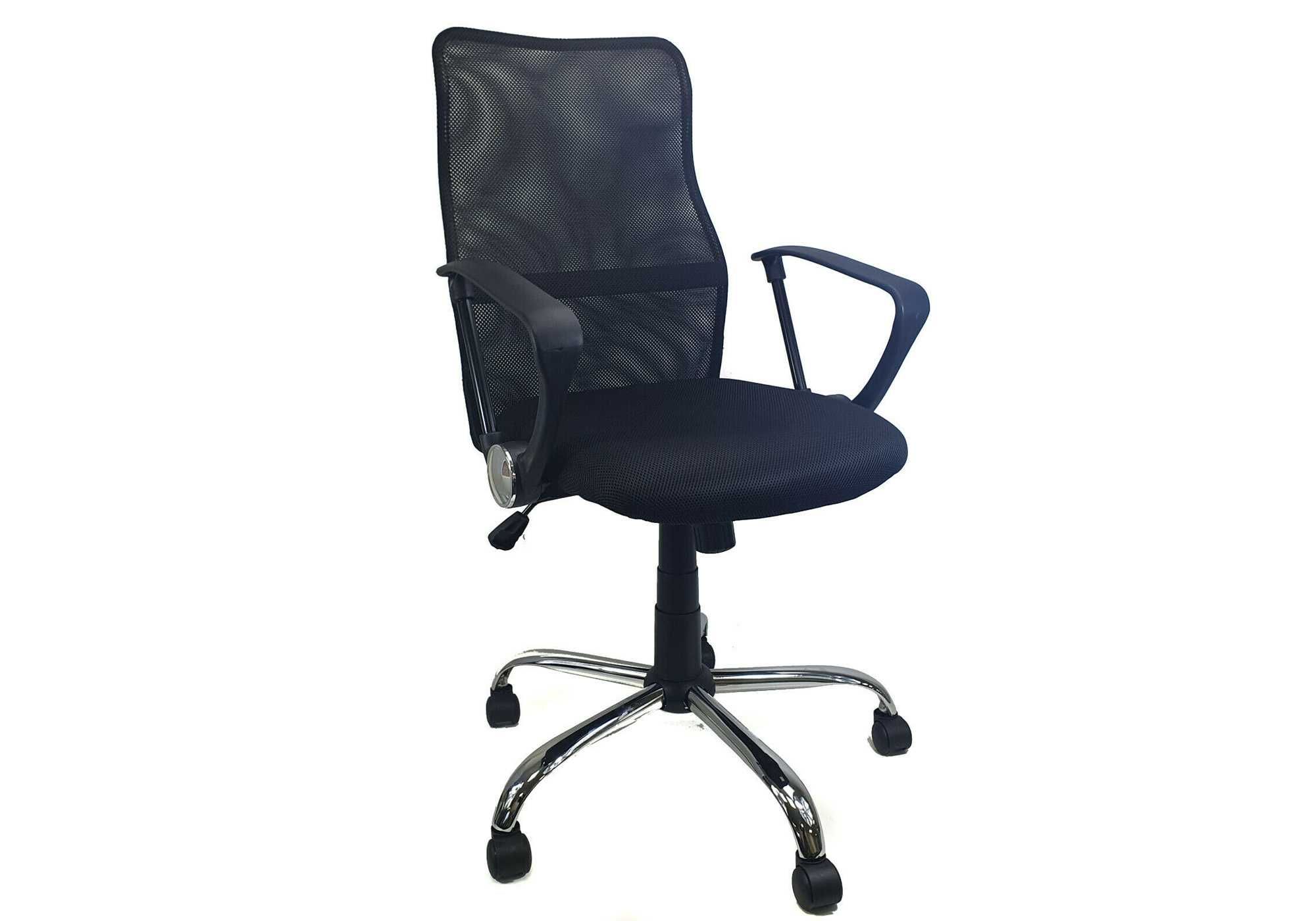 Fotel obrotowy biurowy ergonomiczne krzesło siatka Mesh opcja bujania