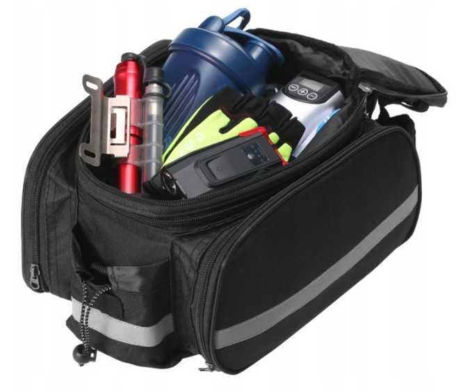 Uniwersalna torba na rower, sakwa na bagażnik, podwójna, rowerowa,nowa