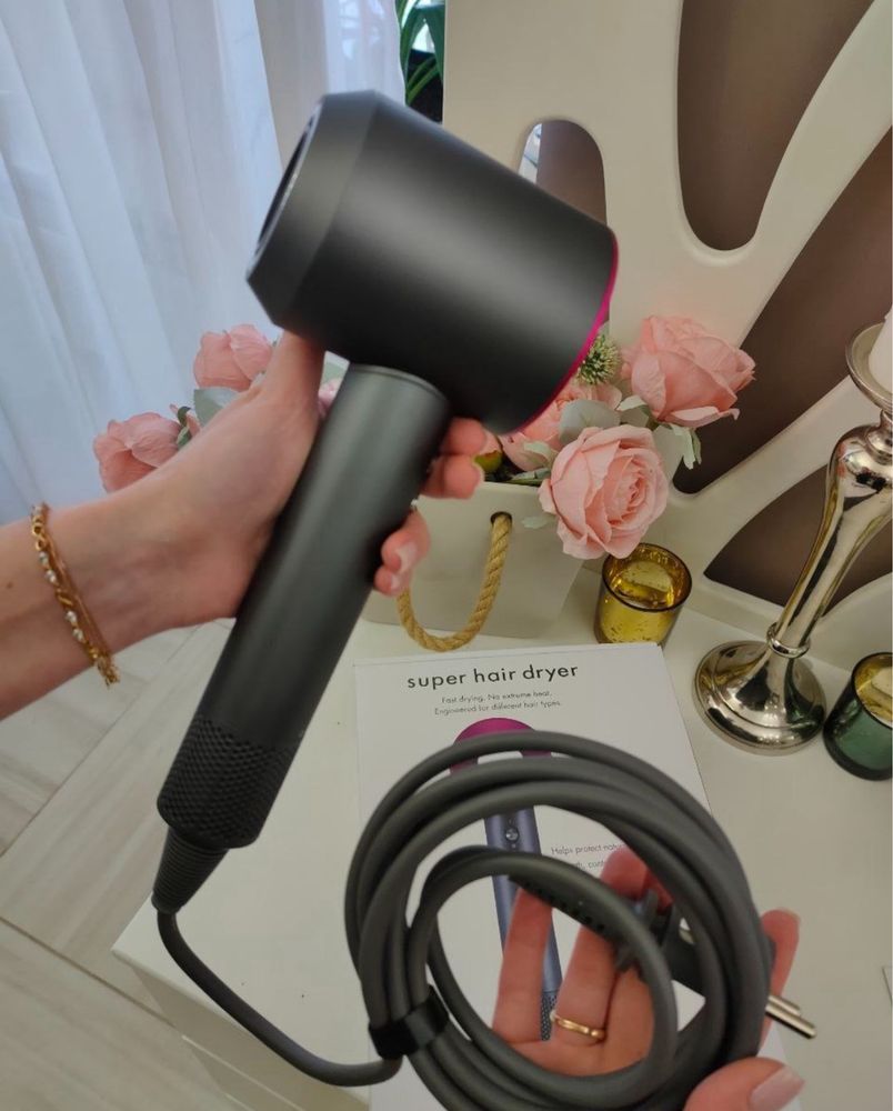 Фен Super Hair Dryer з 5 насадками для швидкого сушіння та укладання