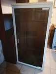 Szafa rack ZPAS 26U 60x60 cm – zamek, przeszklone drzwi