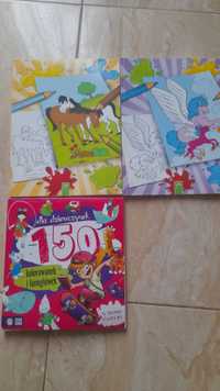 Książeczki dla dzieci do kolorowania 3 sztuki