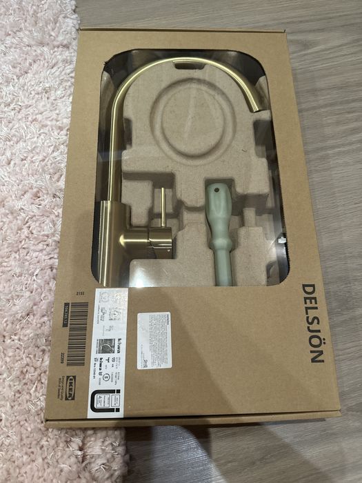 Золотий змішувач НОВИЙ колір латуні економний ікеа