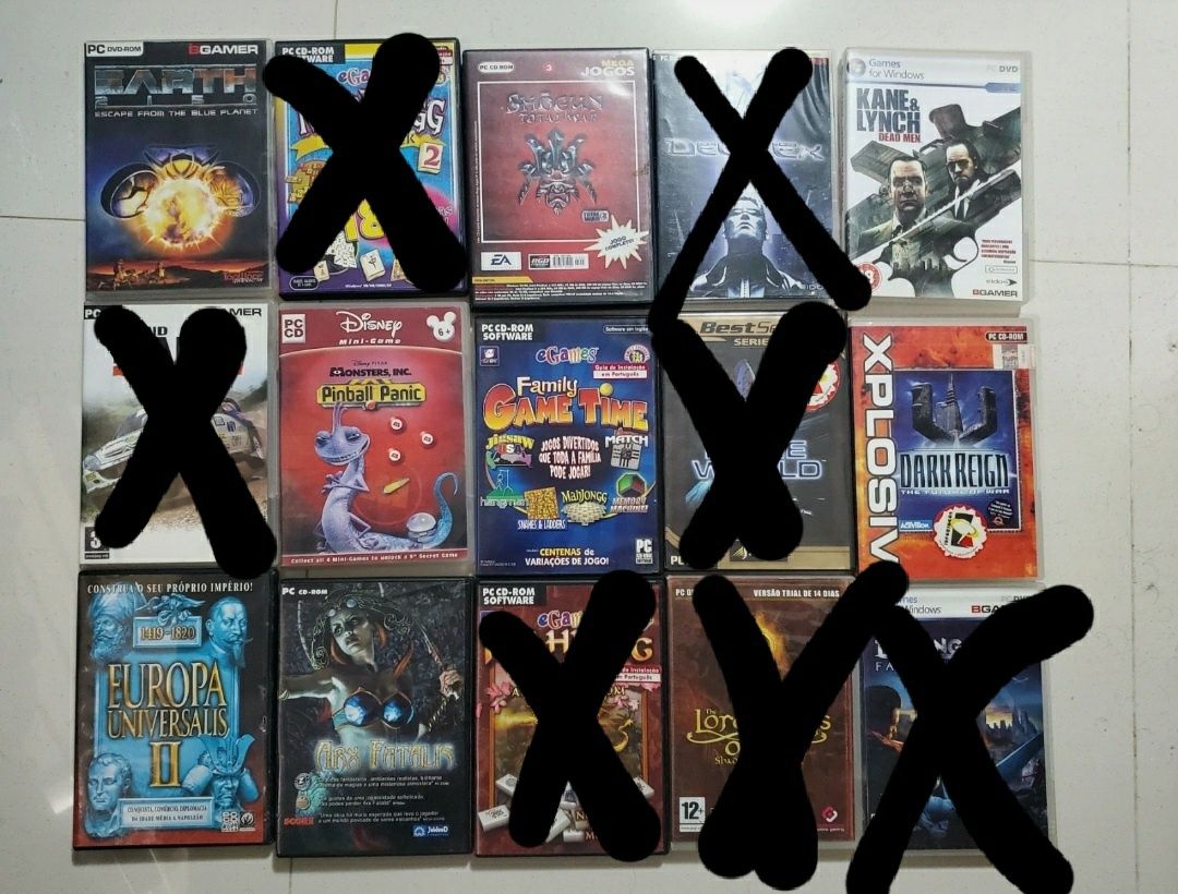 Vários jogos para PC