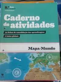 Caderno de atividades Mapa Mundo 8 ano Geografia NOVO