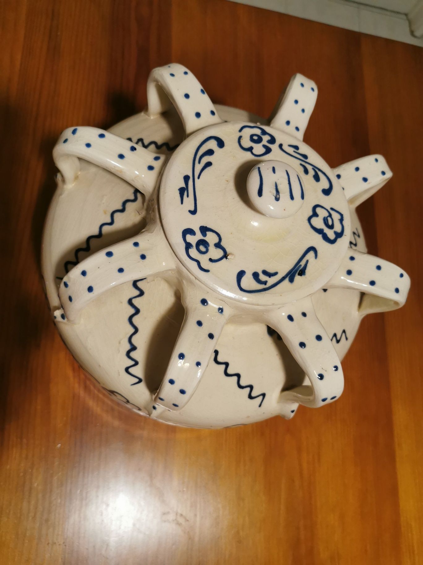 Pote cerámica 8 braços