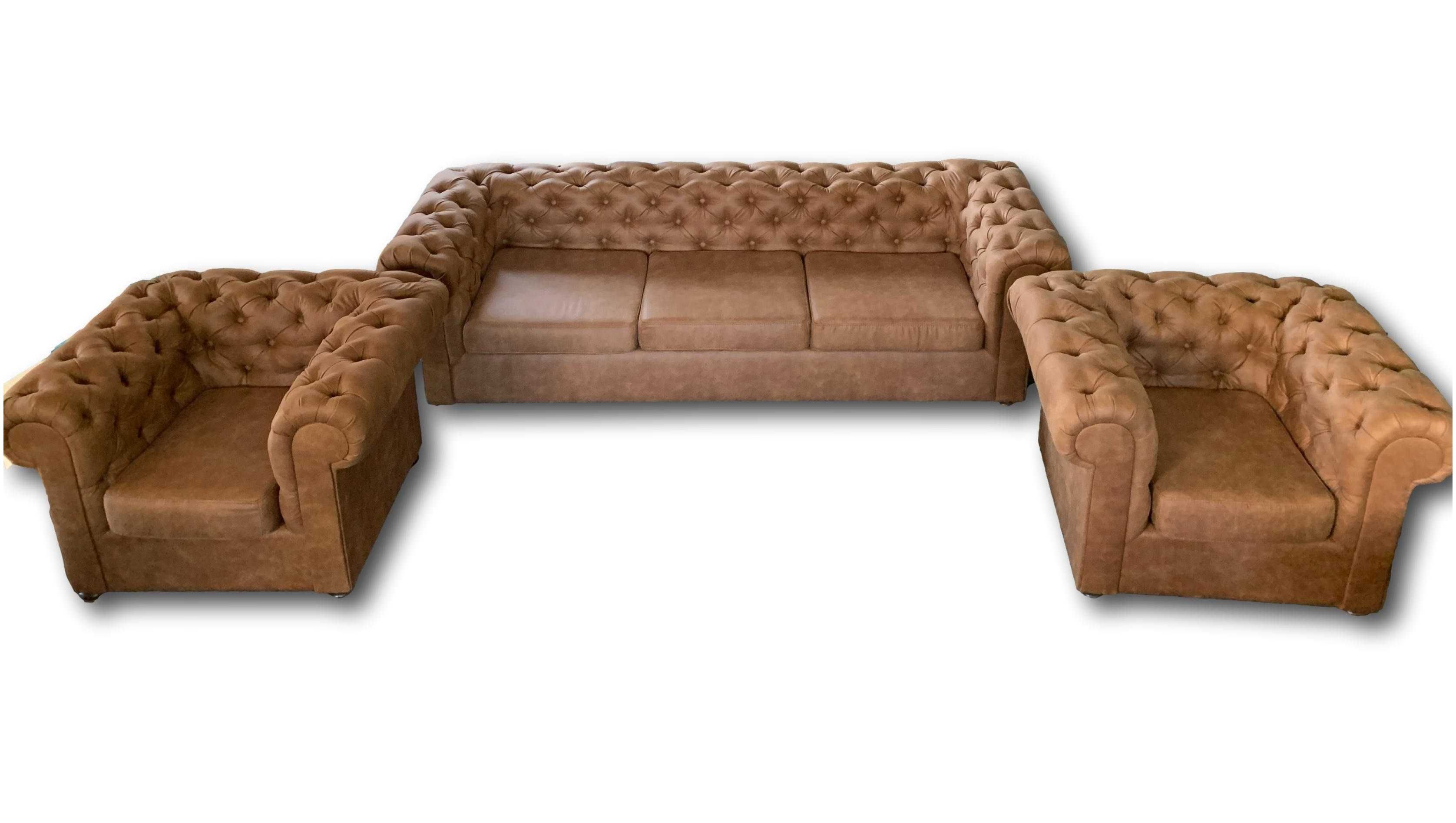 Sofa Chesterfield 3 osobowa Funkcja spania