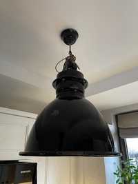 Lampa wisząca FERROLUCE C1750 z ceramicznym kloszem, czarna