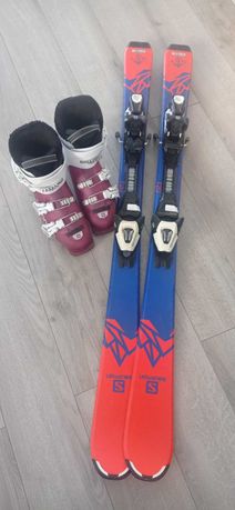 Narty Salomon 120 + Wiązania SALOMON + buty narciarskie SALOMON