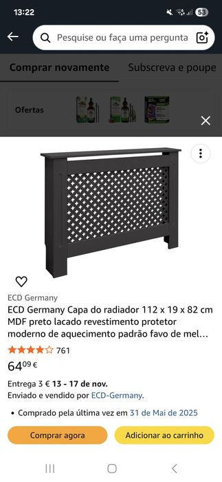 Cobertura para radiador