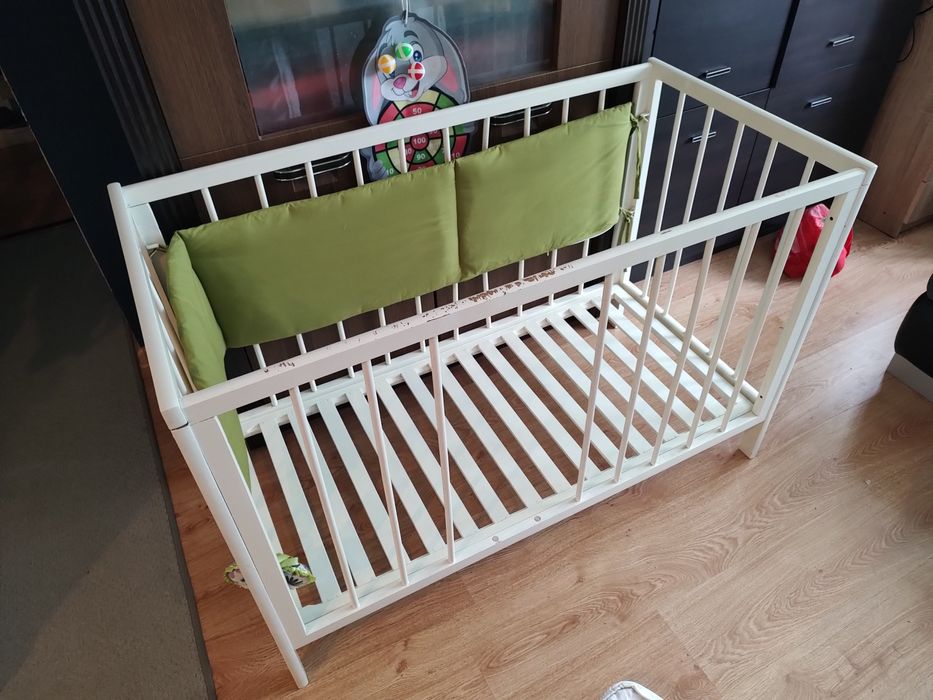 Łóżko dziecięce 114x55 wys 80 drewniane
