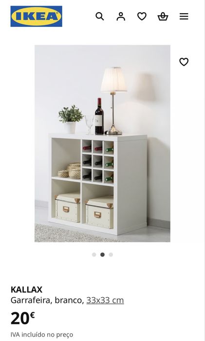Módulos garrafeiras Kallax IKEA