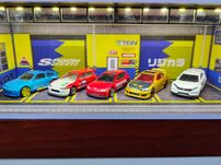 Diorama Garaż Honda Spoon wraz z autami Hot Wheels Podświetlany G Fans
