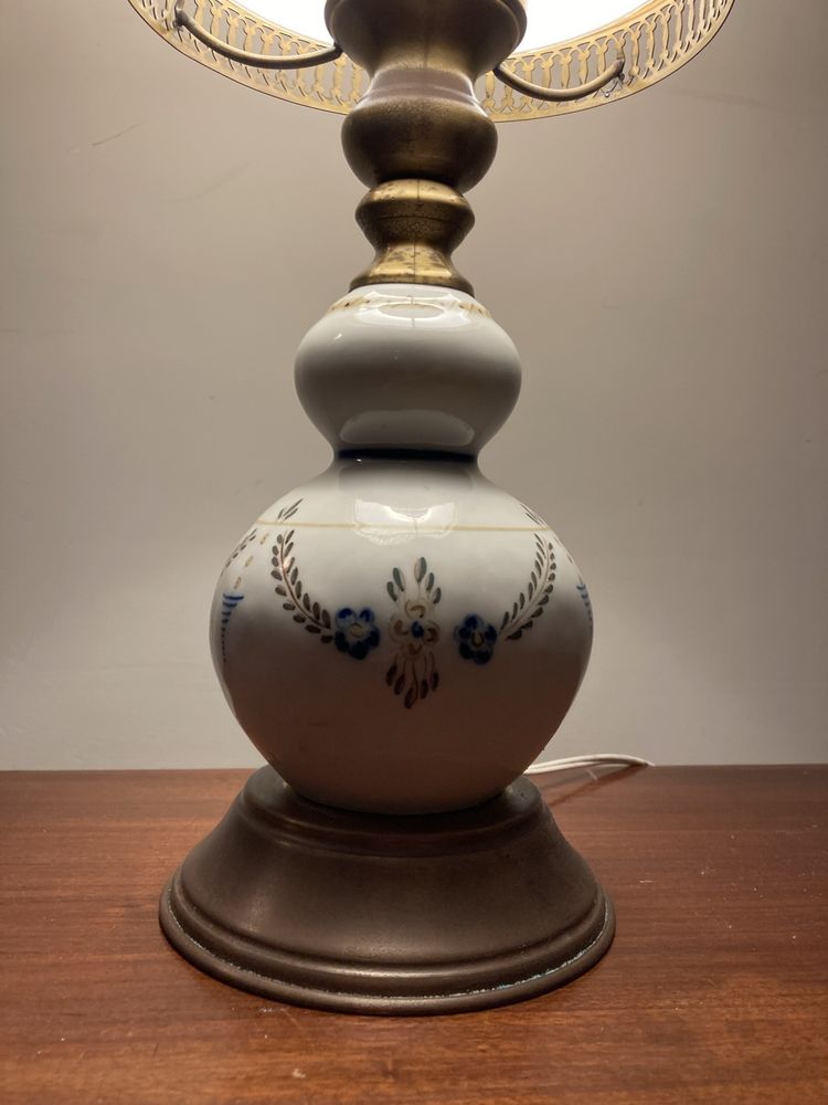 Candeeiro de loiça de Viana, original, a funcionar, impecável