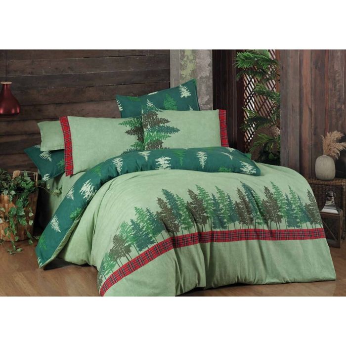 Постельное белье Sarev flannel евро(Акция]