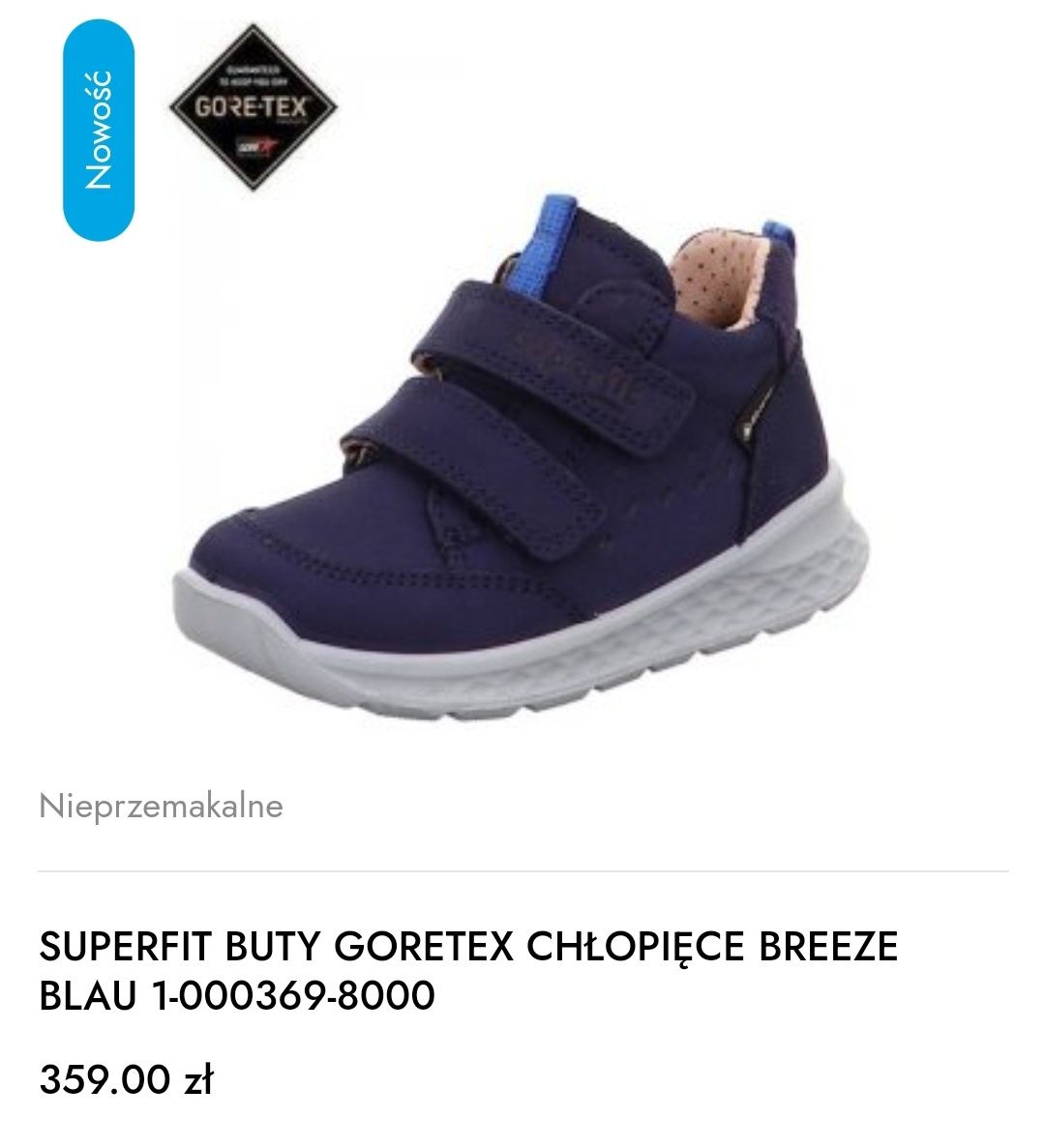 Superfit buty GoreTex chłopięce BREEZE Blau