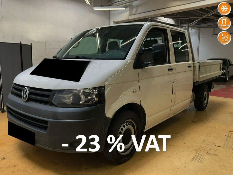 Volkswagen Transporter  Transporter T5 DOKA 2.0 TDI 102KM KLIMA 6 foteli 2013 FV23%