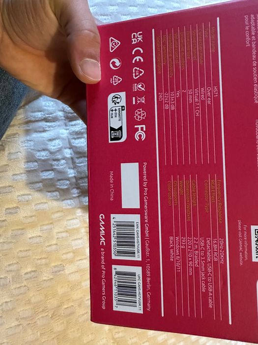 Headset Gamiac HS71 Preto