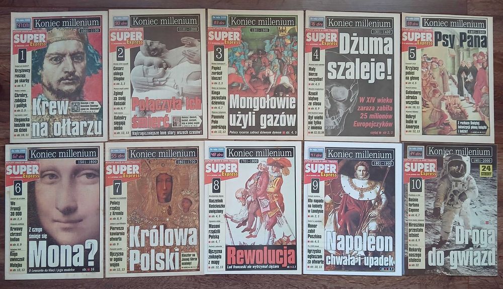 Gazetki Koniec Millenium 10szt.