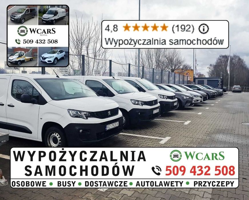 Wynajem samochodu wypożyczalnia samochodów bus  bez kaucji za granice