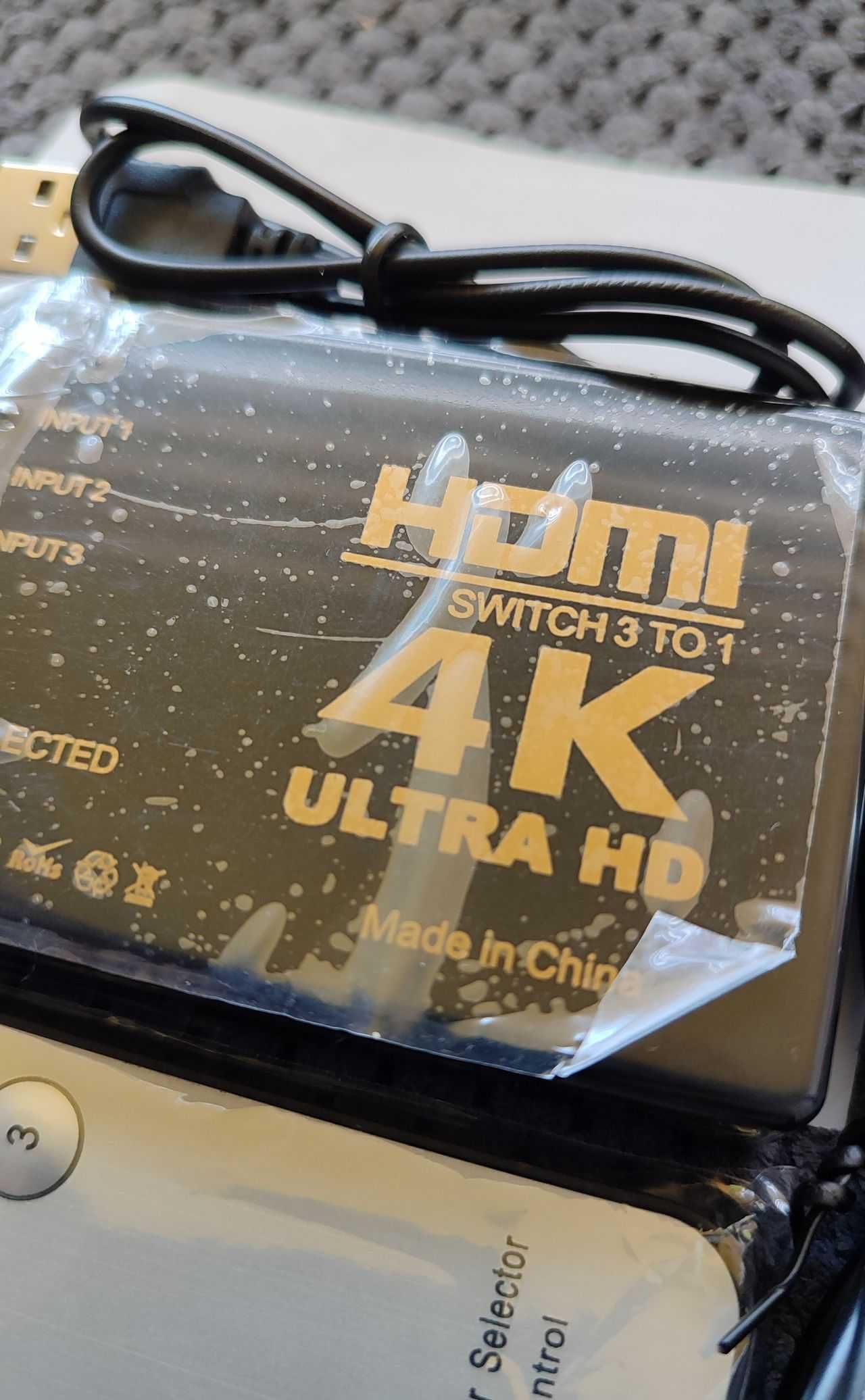Switch HDMI 3 w 1 - pilot - nowy
