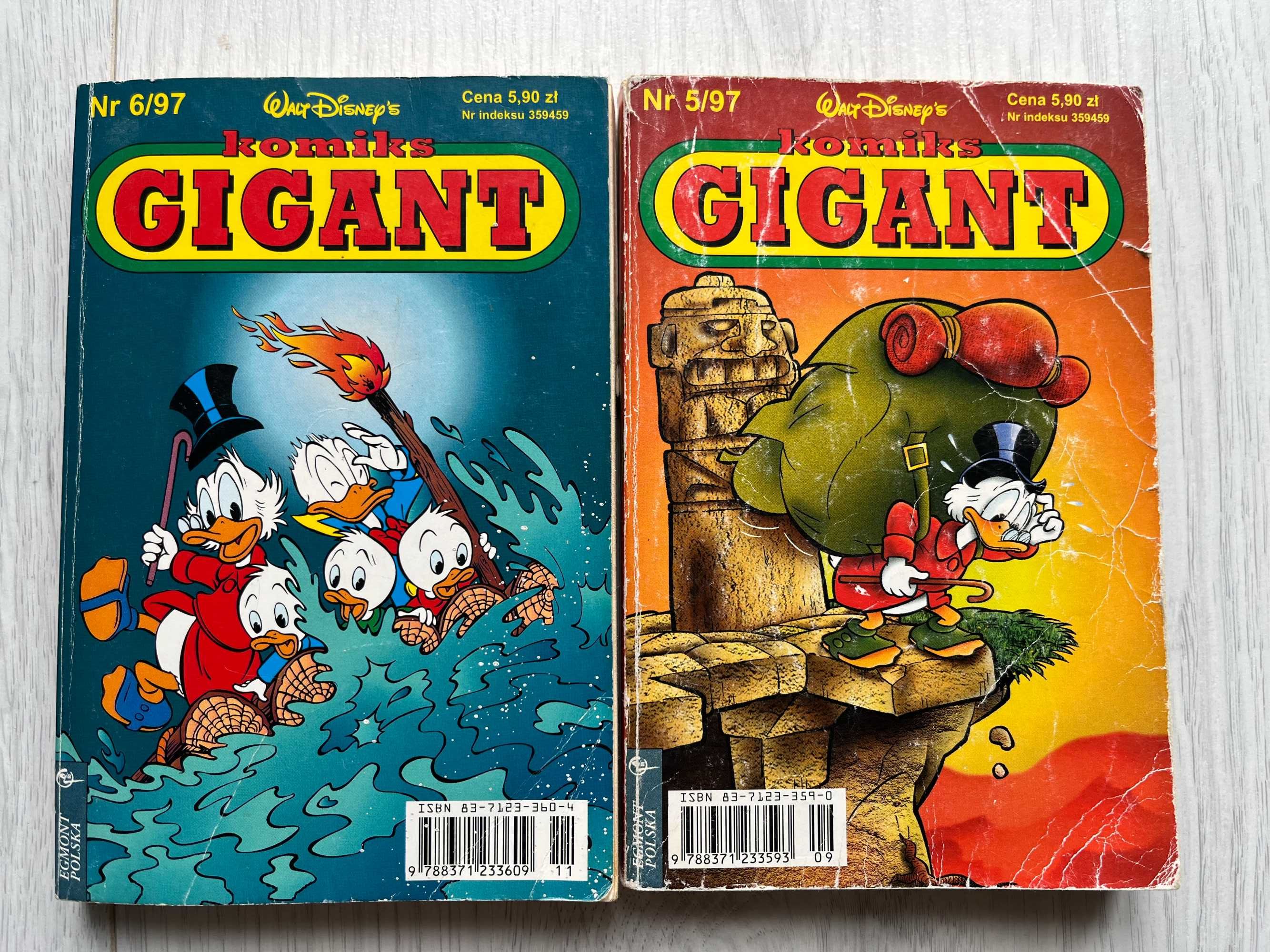 Komiks Gigant rok 1997 numery 2, 4, 5 i 6