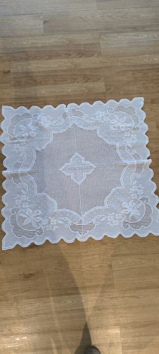 Toalha crochê quadrada de 1 m