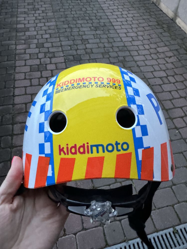 Kask 48-53 s.idealny Kiddimoto policyjny