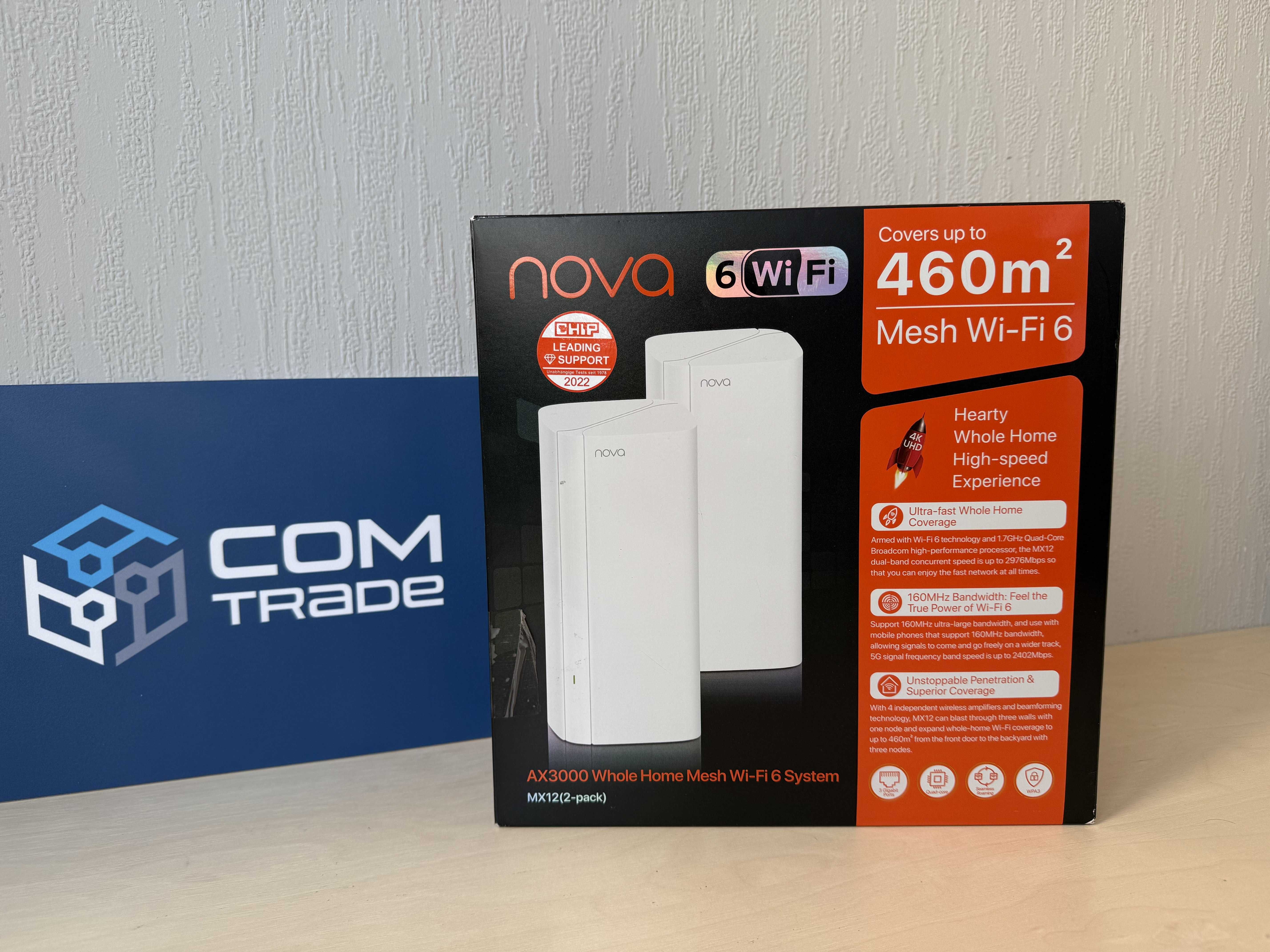 Tenda MX12-KIT-2 Система Wi-Fi Mesh внутрішня 802.11ax 2.4/5 ГГц VPN