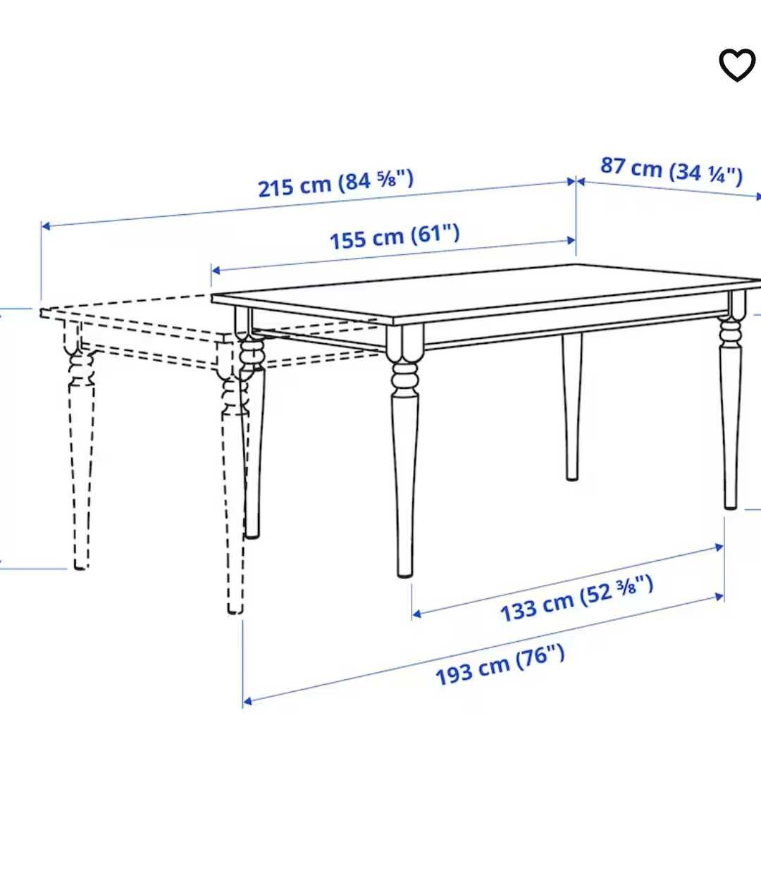 Stół rozkładany ingatorp biały IKEA + 8 krzeseł