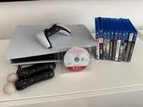 PlayStation 5 Disco 825GB + 12 Jogos + Comandos