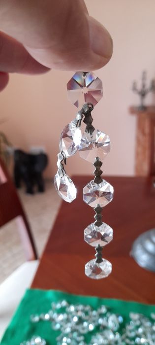 Pendentes octogonais cristal puro