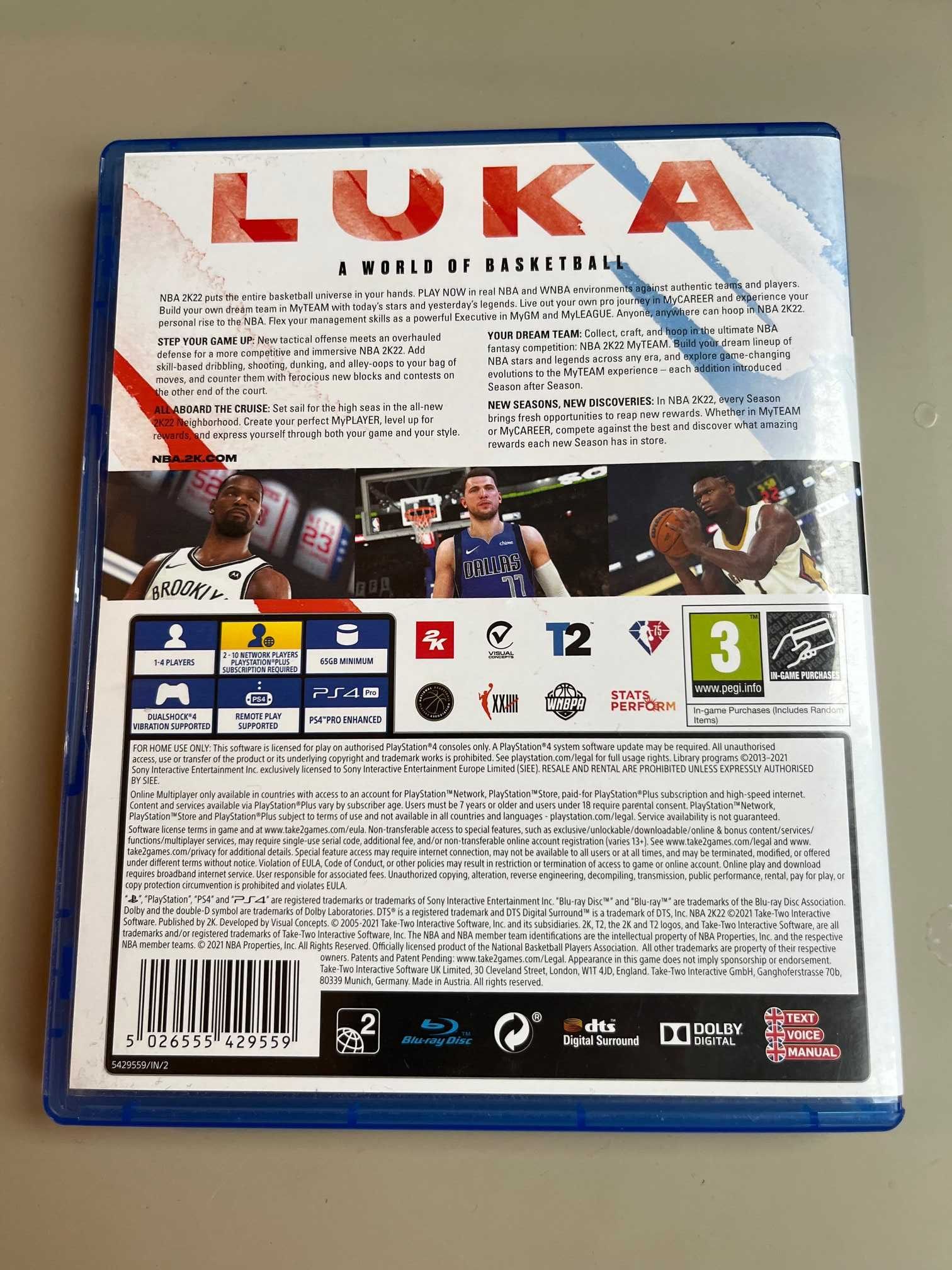 NBA 2K22 gra na PS4