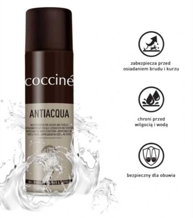 COCCINE Impregnat do skór i tekstyliów bezbarwny 250ml spray