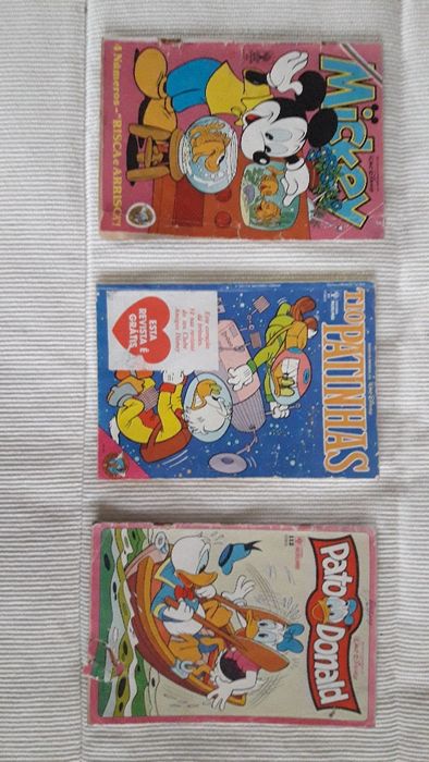 Mickey, Patinhas, Donald 3 livros 6€