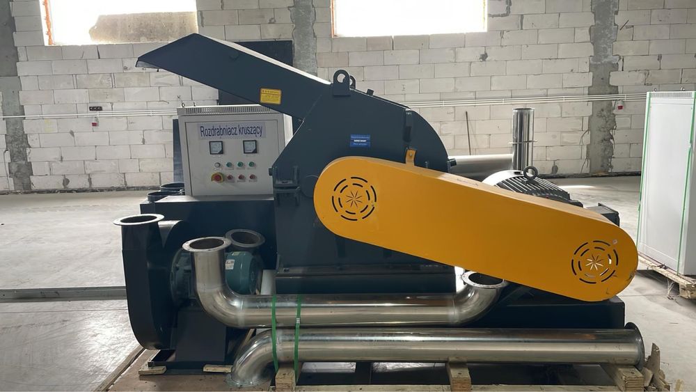 Rozdrabniacz kruszący młotkowy, chłodzony wodą - z silosem, moc 55KW