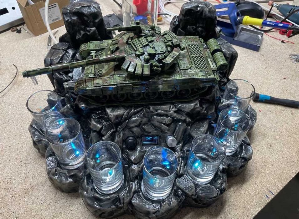 Автобармен / наливатор / дозатор - танк , подарунок чоловікам ,7чарок.