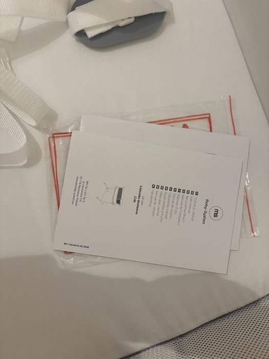 Łóżeczko dostawne Moby-System LUNA 3w1 - szare