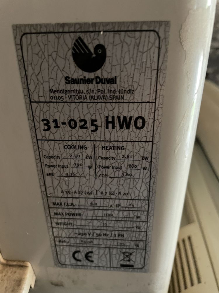Klimatyzator Saunier Duval SDH 31-025 W (HWI + HWO)