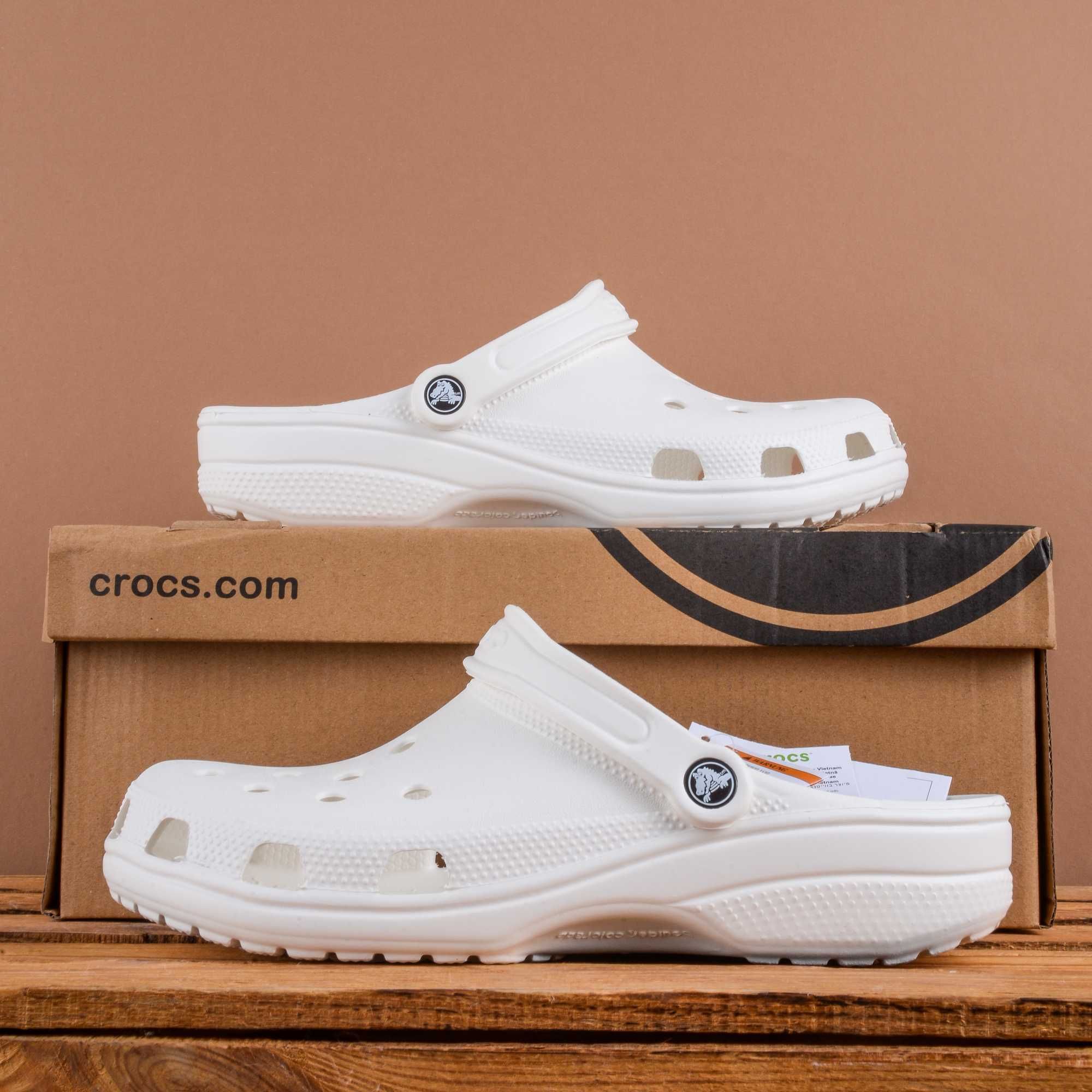 (1876) Тапочки шльопанці Crocs крокс сланці білий колір (40-45) крокс