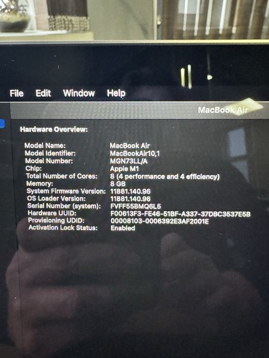 MacBook Air 13 M1 512gb