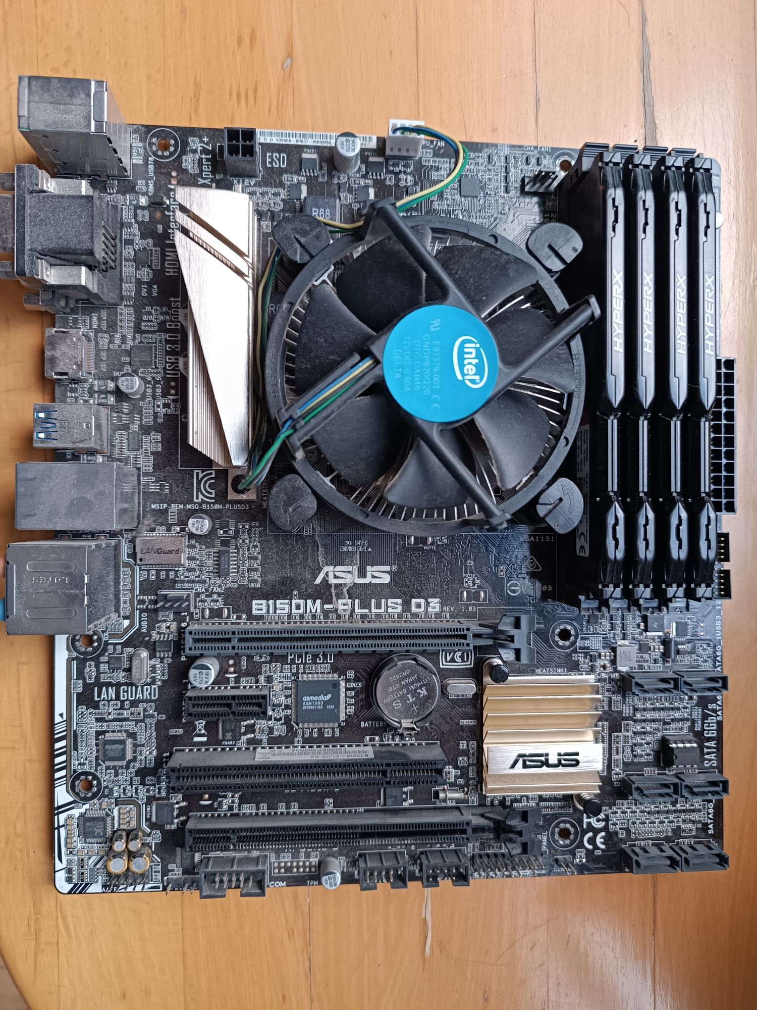 Zestaw komputerowy intel core i5 + Asus b150m plus D3 + 4x4gb tam ddr3