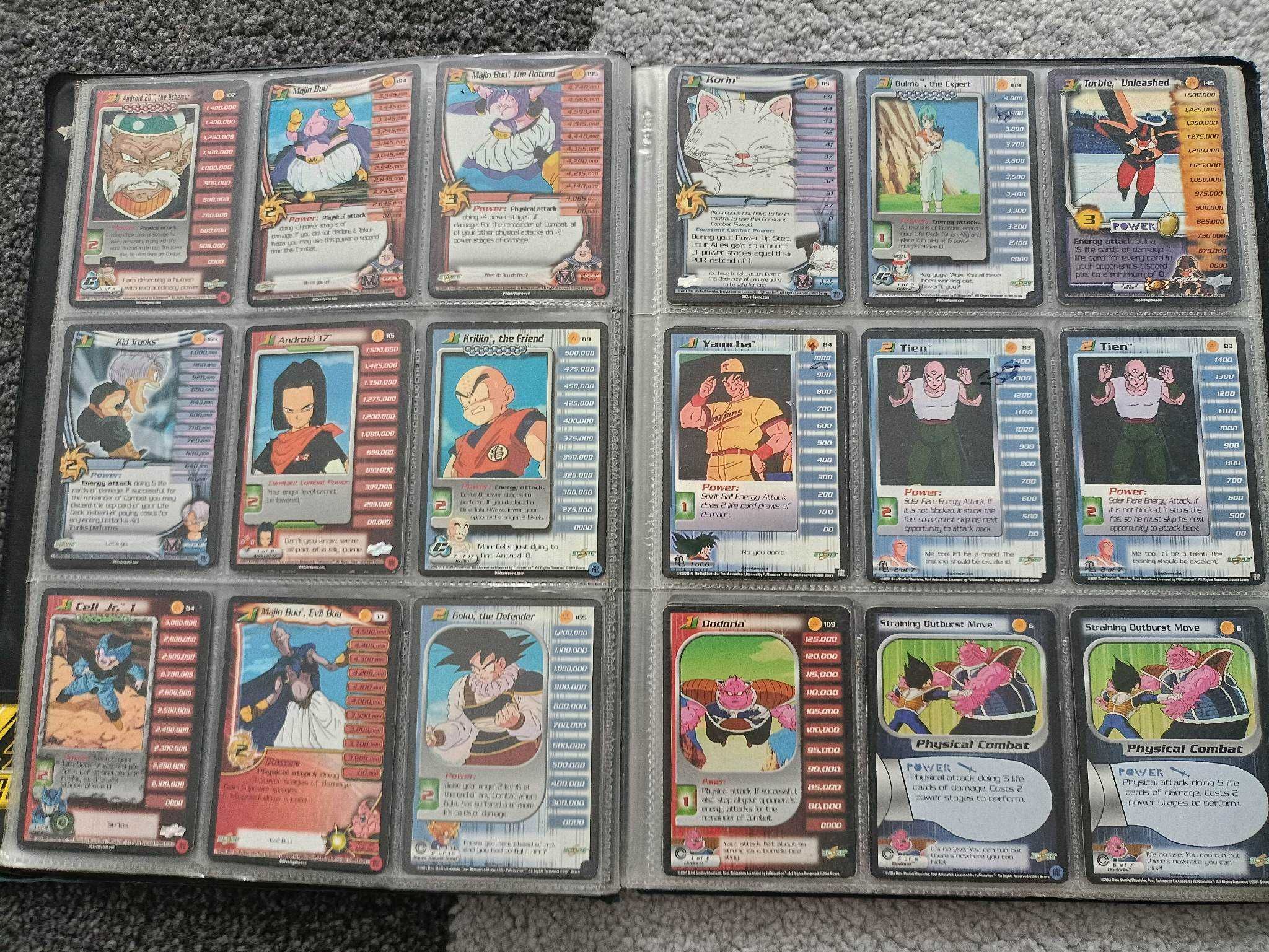 Dragon ball ccg, calutki klaser, karty dragon ball