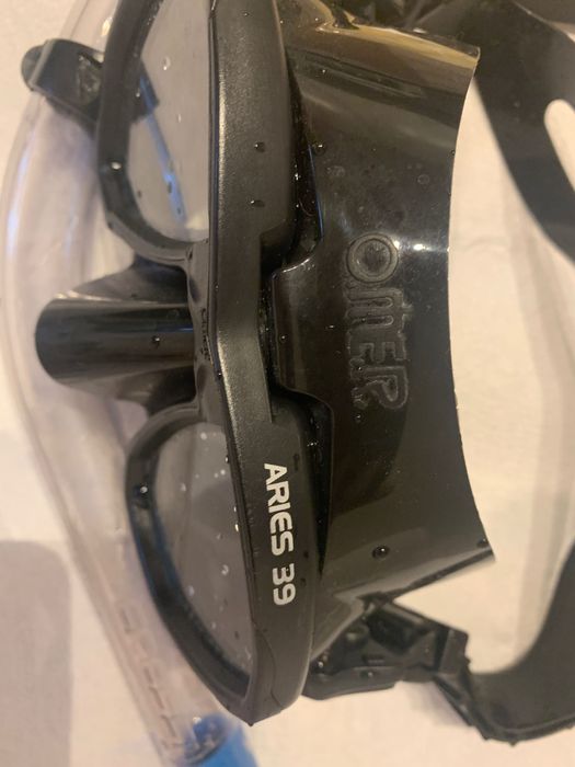 Profesjonalna maska OMER Aries 39 + fajka Cressi