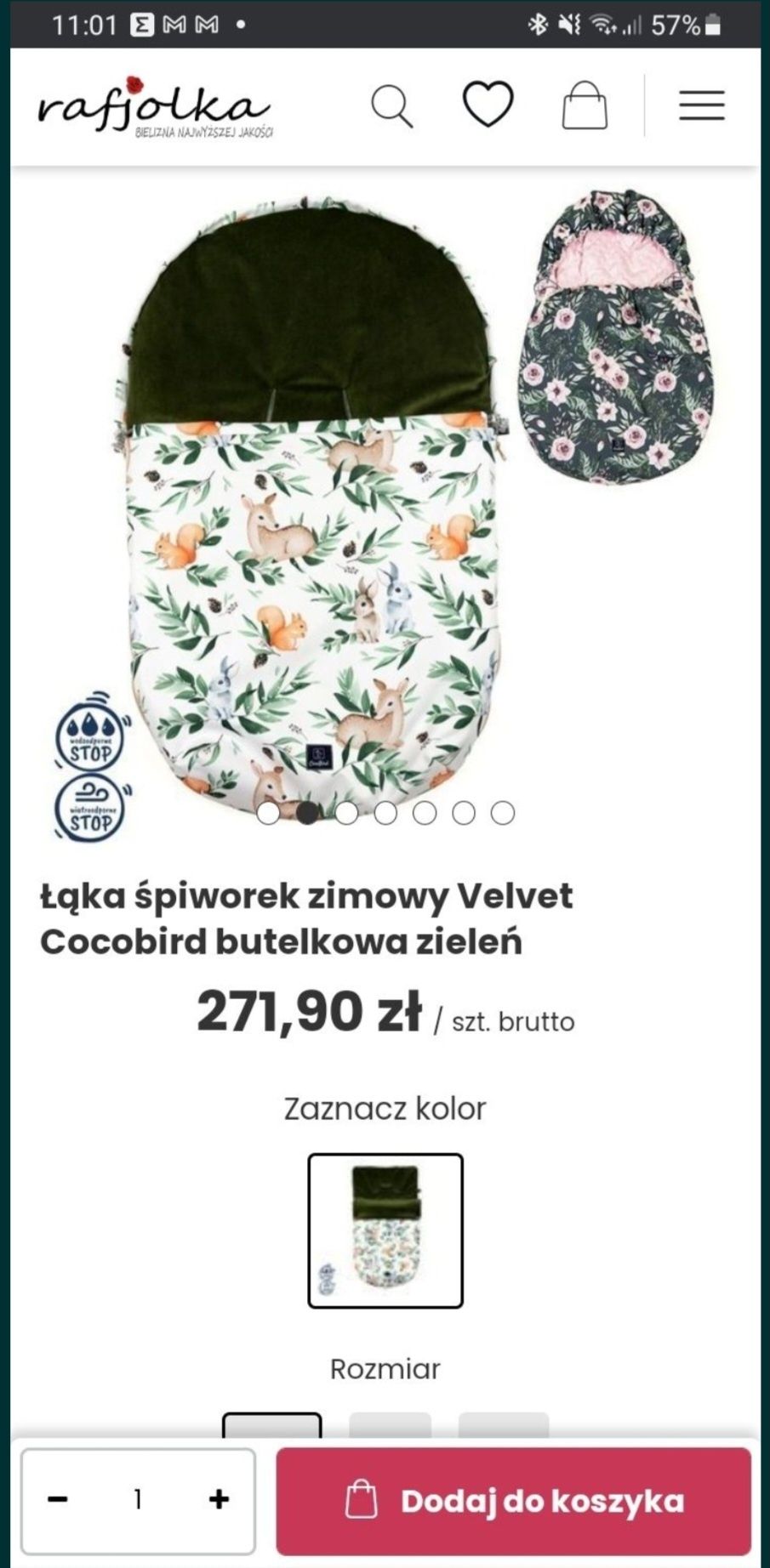 Śpiworek jesienno-zimowy Cocobird