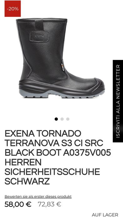 Ботинки рабочие Exena, 46 р