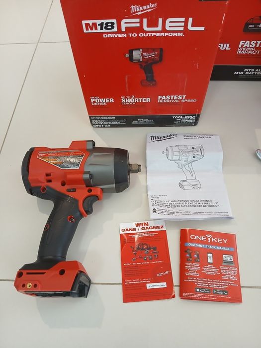 Zestaw Milwaukee M18 Wkrętarka +zakrętarka  2× 5.0ah. Nowe Orginał