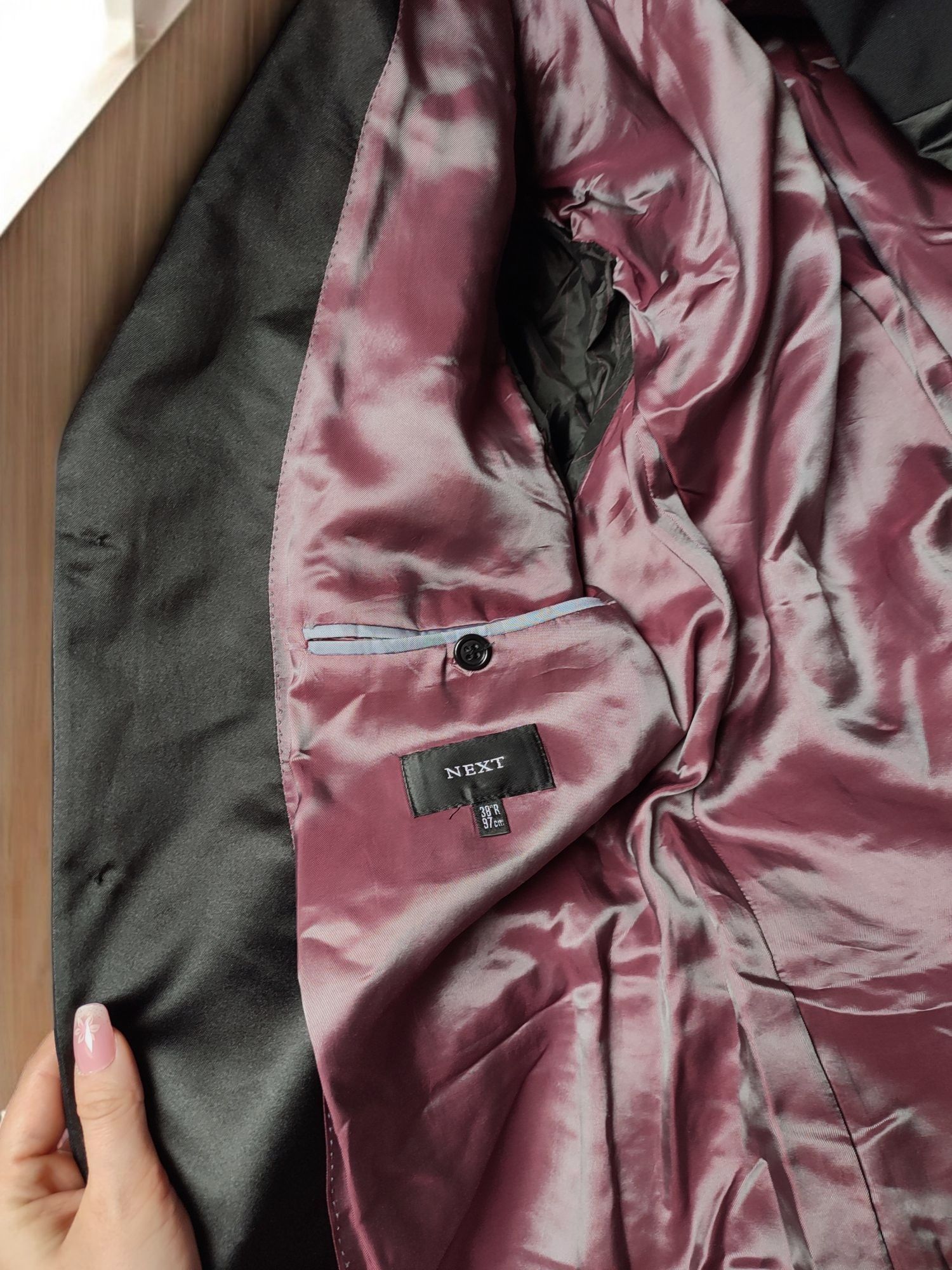 Ekskluzywna Marynarka Smokingowa 100% wełna Woolmark Klasyka Elegancji