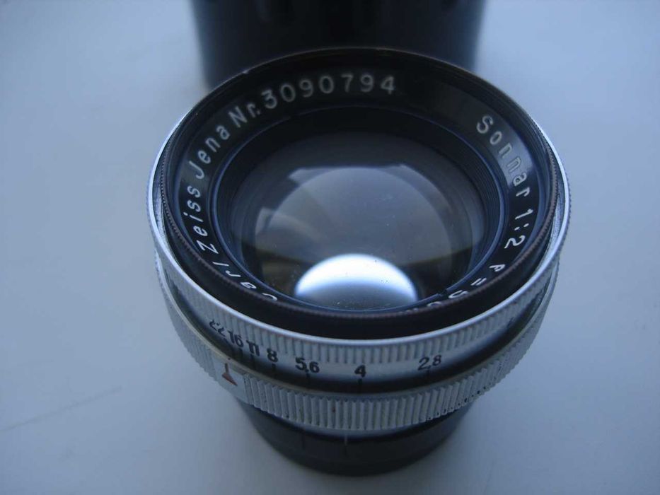 Обьектив Carl Zeiss Jena Sonnar T 5cm F/2 CONTAX RF.