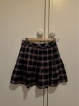 school/ academia pleated mini skirt